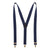Arthur Braces Navy with Gold Fittings Back View - Bown of London